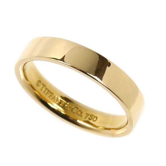 TIFFANY&Co. Tiffany 18K Yellow Gold Flat Band Ring 5.6g Women's